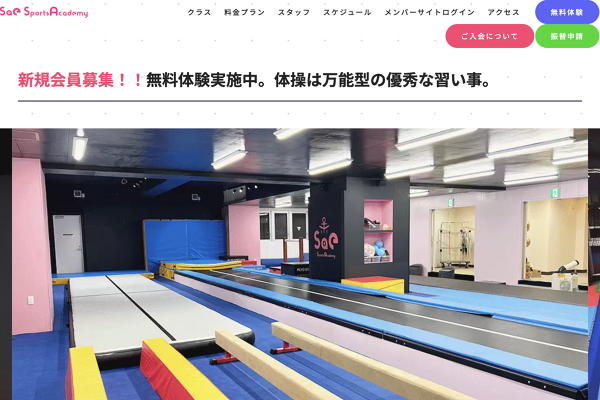 エスエーイー スポーツアカデミーの外観